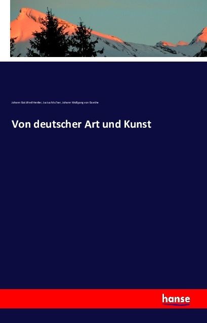 Produktbild: Von deutscher Art und Kunst