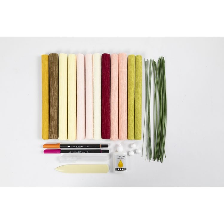 Produktbild: Creativ Company DIY Sets Krepppapier Kreativ Set Krepppapier, Blumenstrau&szlig;, Kreppanteil: 180%, 105 g, Kreativ Box