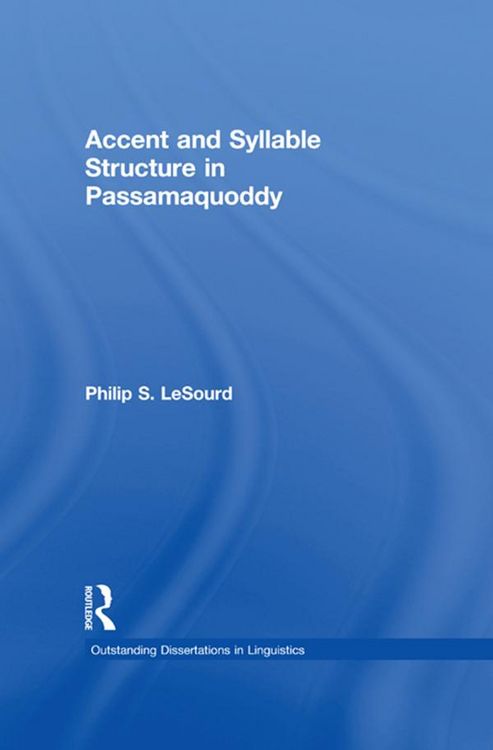 Produktbild: Accent & Syllable Structure in Passamaquoddy