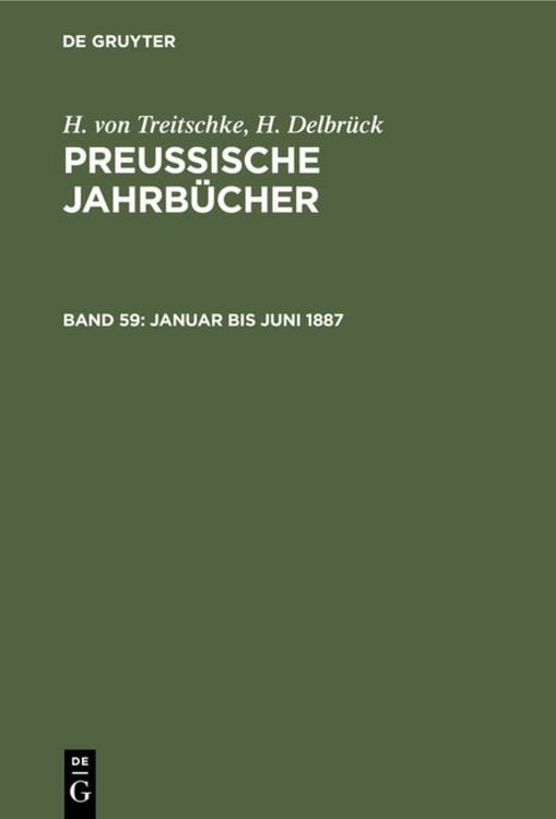 Produktbild: Januar bis Juni 1887