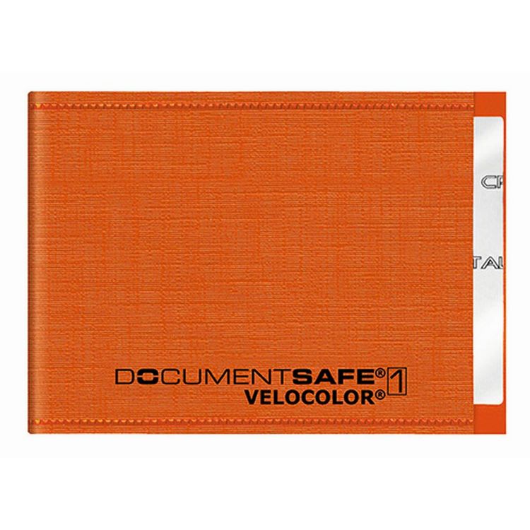 Produktbild: VELOFLEX Schutzh&uuml;lle Velocolor Document Safe orange 6,3x9cm