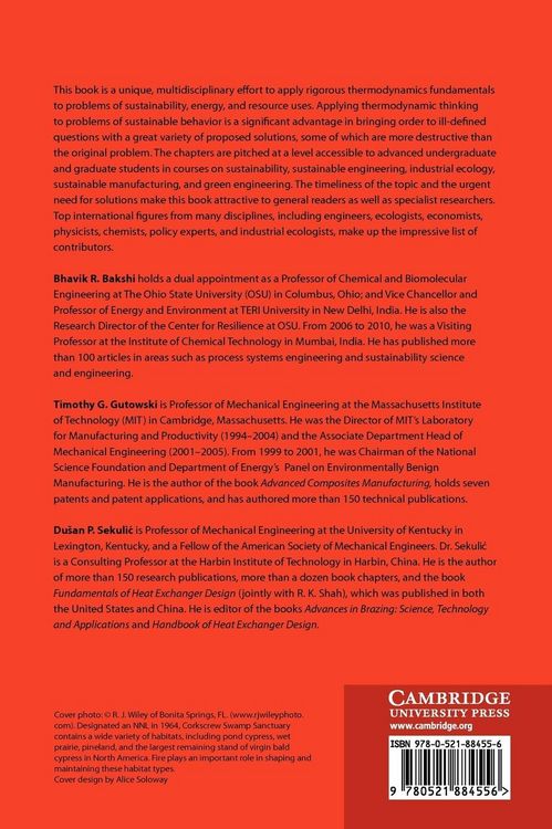 Produktbild: Thermodynamics and the Destruction of Resources