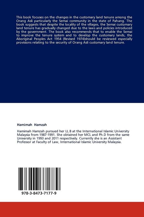 Produktbild: Rights and Interests in Land Among the Orang Asli in Pahang