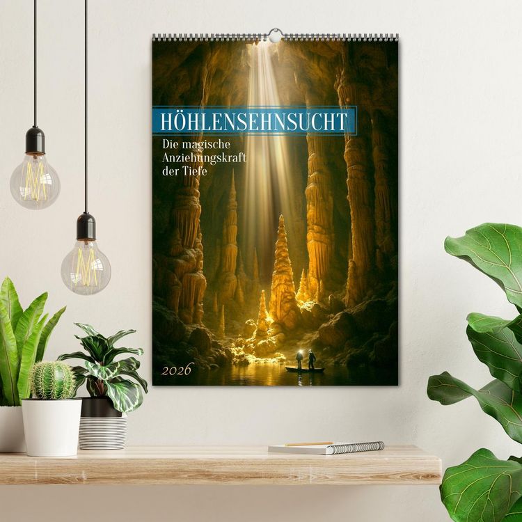 Produktbild: H&ouml;hlensehnsucht (Wandkalender 2026 DIN A2 hoch), CALVENDO Monatskalender
