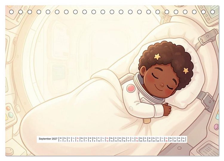 Produktbild: Kleine Astronauten (Tischkalender 2027 DIN A5 quer), CALVENDO Monatskalender