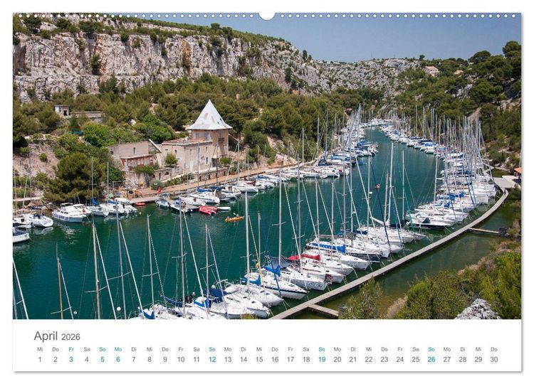 Produktbild: Cassis und die Calanques (Wandkalender 2026 DIN A2 quer), CALVENDO Monatskalender