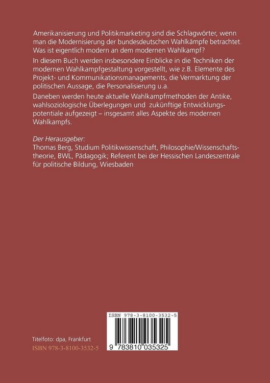 Produktbild: Moderner Wahlkampf