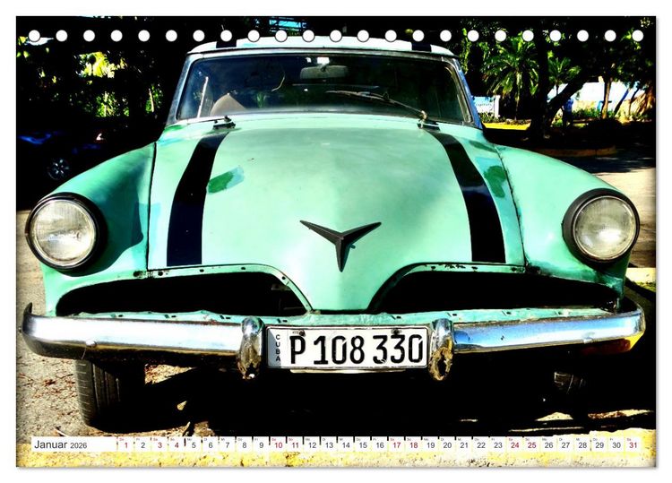 Produktbild: Starliner - Ein Star von Studebaker (Tischkalender 2026 DIN A5 quer), CALVENDO Monatskalender