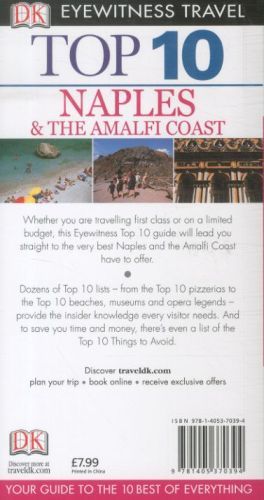 Produktbild: DK Eyewitness Top 10 Travel Guide: Naples & the Amalfi Coast
