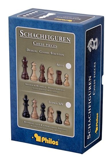Produktbild: Philos 22301 - Schachfiguren Galba, K&ouml;nigsh&ouml;he 90 mm, in Setup Box