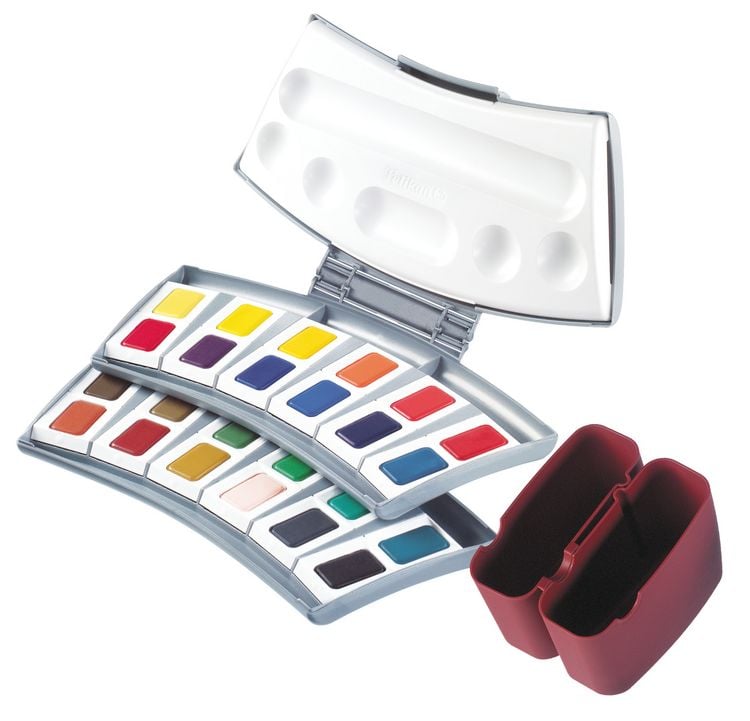 Produktbild: Pelikan Malkasten Aquarell, 24 Farben