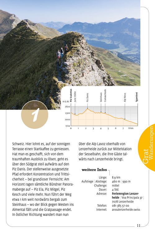 Produktbild: K&uuml;mmerly+Frey Erlebnis Schweiz Gratwanderungen - Wanderf&uuml;hrer