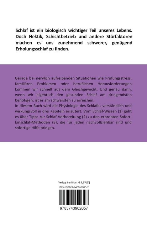 Produktbild: Einschlaf Tipps, die auch in einer 24/7 Welt wirken