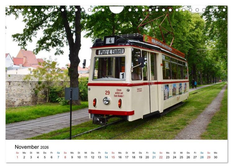 Produktbild: Naumburgs historische Stra&szlig;enbahn (Wandkalender 2026 DIN A4 quer), CALVENDO Monatskalender