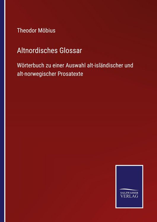Produktbild: Altnordisches Glossar