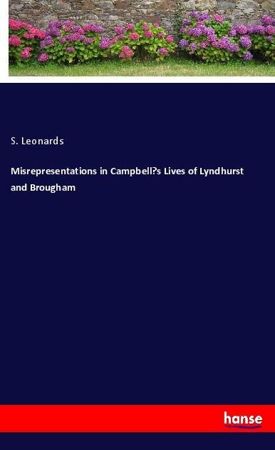 Produktbild: Misrepresentations in Campbell's Lives of Lyndhurst and Brougham