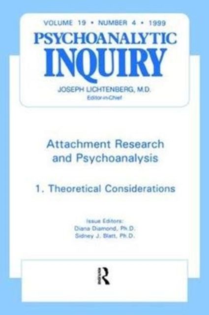 Produktbild: Attachment Research and Psychoanalysis