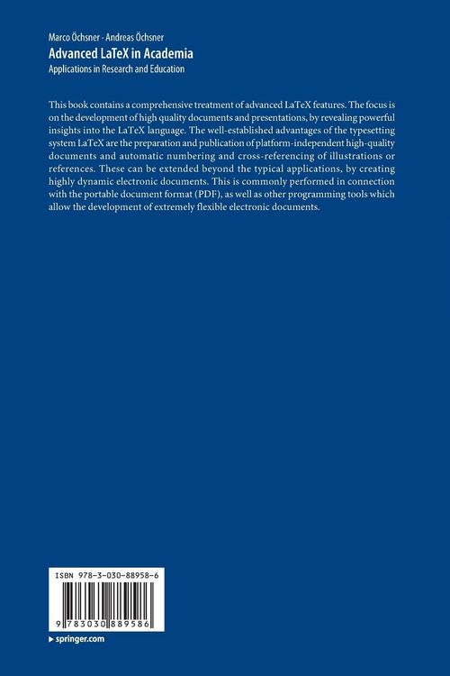 Produktbild: Advanced LaTeX in Academia