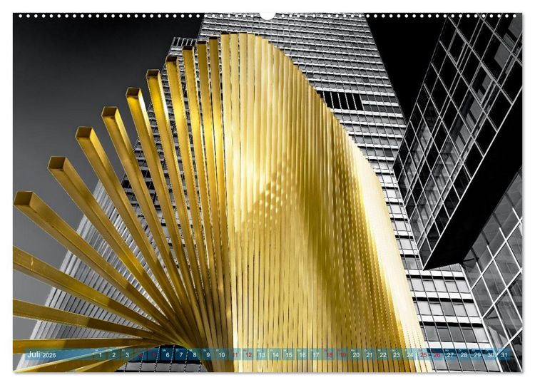 Produktbild: MAINHATTEN architektur kunst (hochwertiger Premium Wandkalender 2026 DIN A2 quer), Kunstdruck in Hochglanz