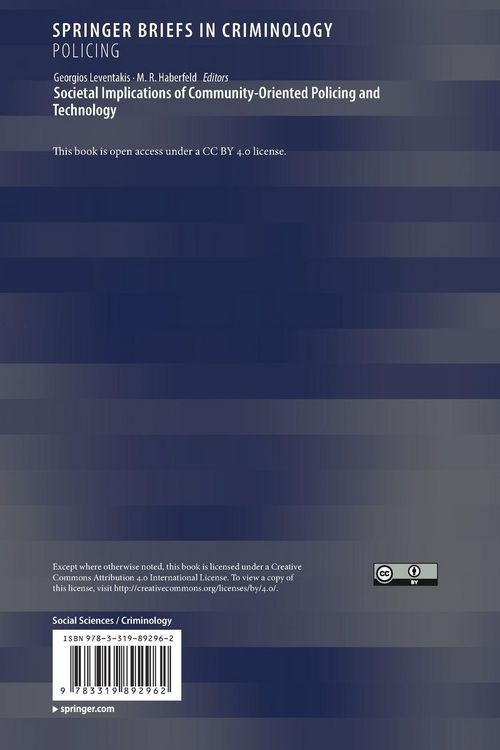 Produktbild: Societal Implications of Community-Oriented Policing and Technology