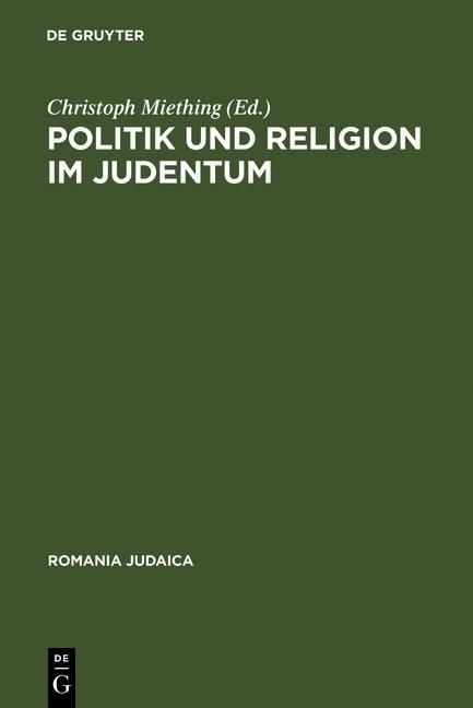 Produktbild: Politik und Religion im Judentum