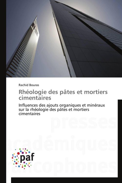 Produktbild: Rh&eacute;ologie des p&acirc;tes et mortiers cimentaires