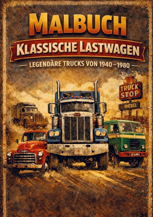 Produktbild: Malbuch, Klassische Lastwagen
