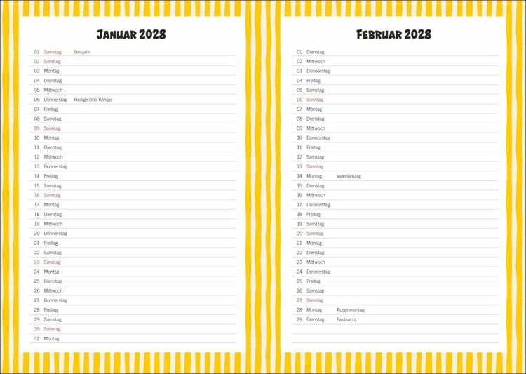 Produktbild: Stitch 17-Monats-Kalenderbuch A5 2027 - 17 Monate. Von August 2026 bis Dezember 2027