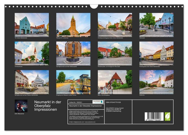 Produktbild: Neumarkt in der Oberpfalz Impressionen (Wandkalender 2026 DIN A3 quer), CALVENDO Monatskalender