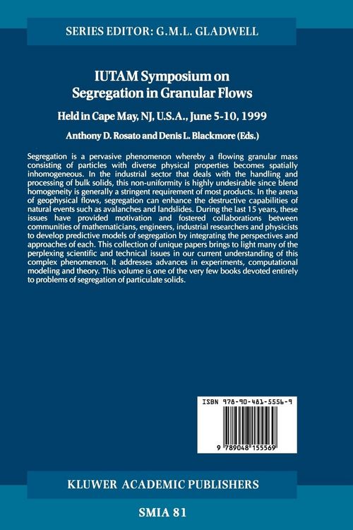 Produktbild: IUTAM Symposium on Segregation in Granular Flows