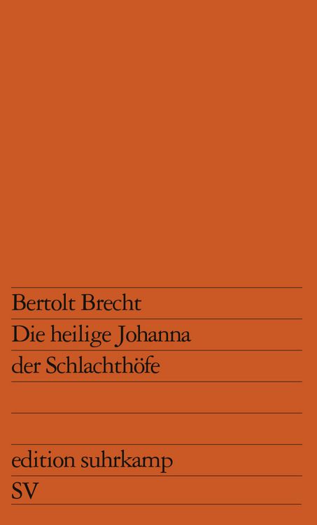 Produktbild: Die heilige Johanna der Schlachth&ouml;fe