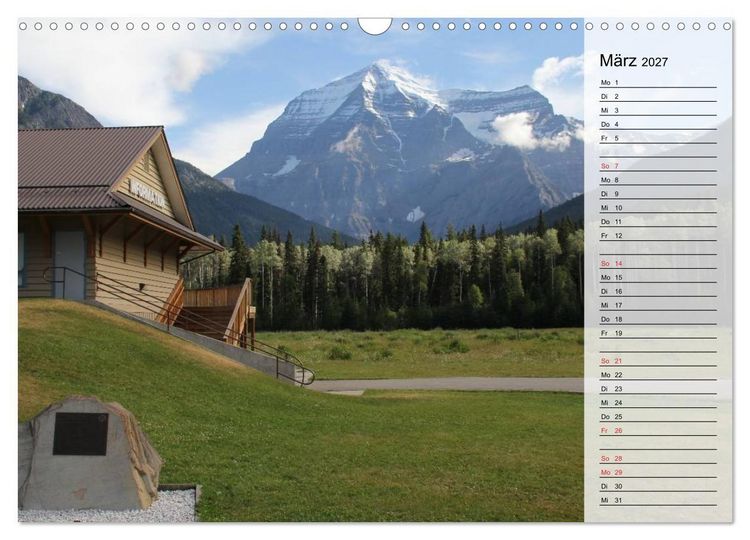 Produktbild: Rocky Mountains 2027 (Wandkalender 2027 DIN A3 quer), CALVENDO Monatskalender