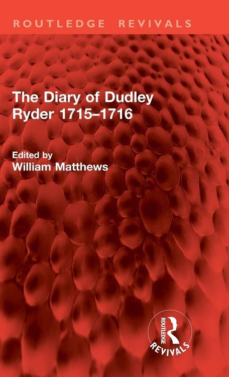 Produktbild: The Diary of Dudley Ryder 1715-1716