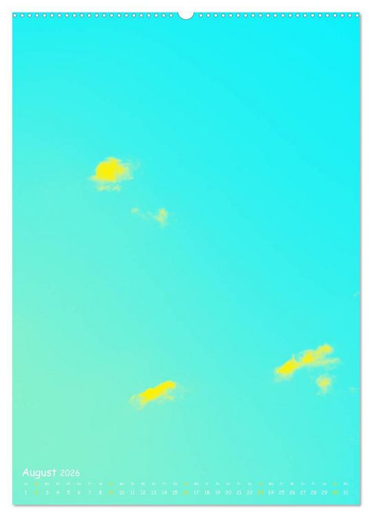 Produktbild: Aquarelle am Himmel (hochwertiger Premium Wandkalender 2026 DIN A2 hoch), Kunstdruck in Hochglanz