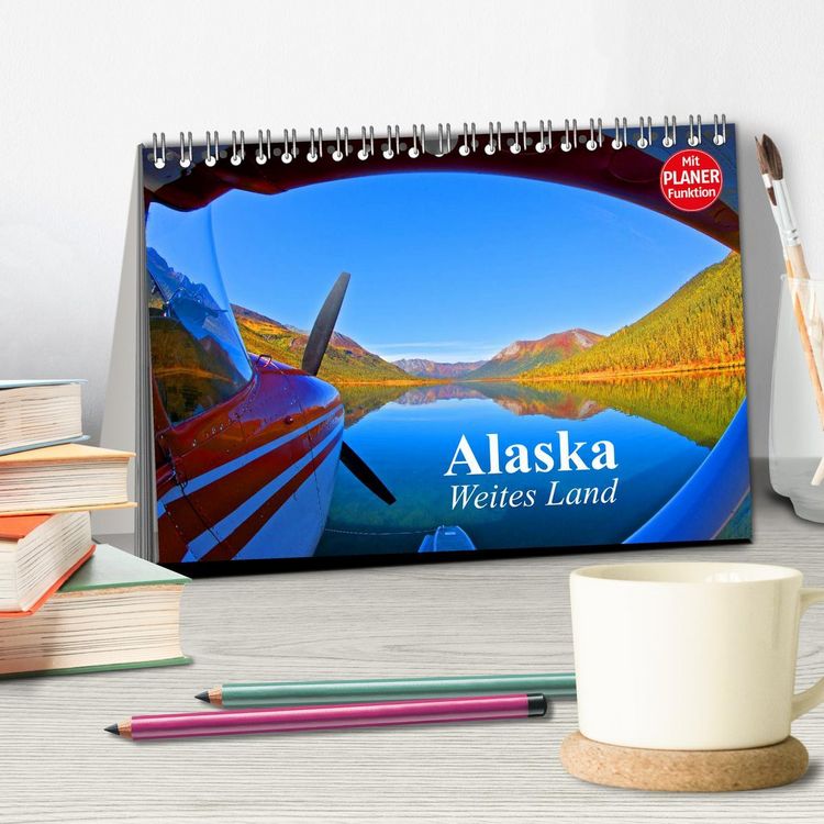 Produktbild: Alaska - Weites Land (Tischkalender 2026 DIN A5 quer), CALVENDO Monatskalender