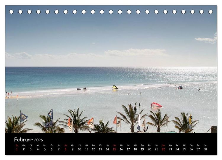 Produktbild: Kitesurfen &ndash; Faszination auf dem Wasser (Tischkalender 2026 DIN A5 quer), CALVENDO Monatskalender