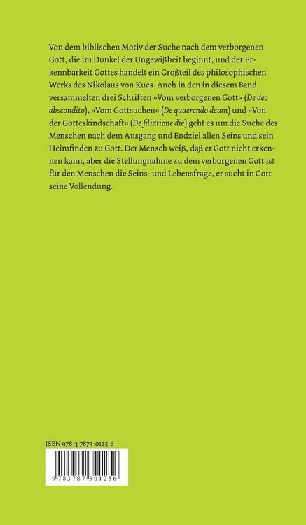 Produktbild: Drei Schriften vom verborgenen Gott