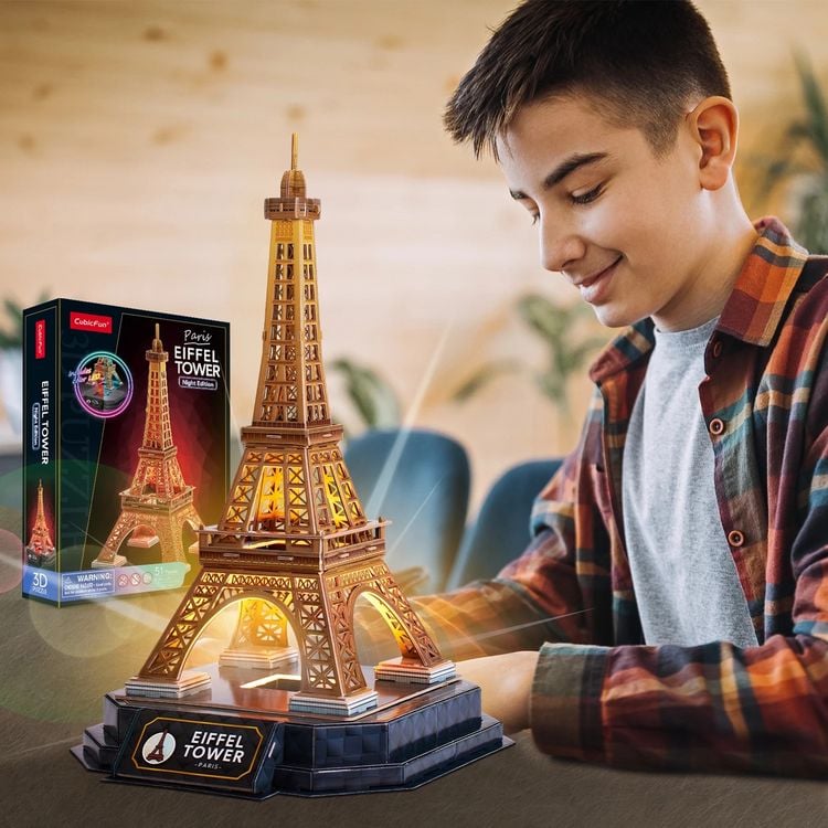 Produktbild: CUBICFUN - 3D Puzzle Eiffelturm LED 51 Teile