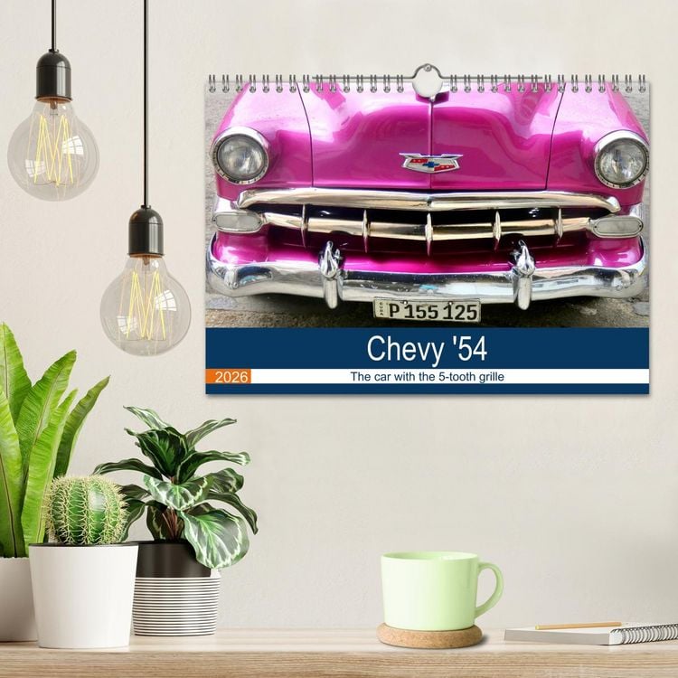 Produktbild: Chevy '54 - The car with the 5-tooth grille (Wall Calendar 2026 DIN A4 landscape), CALVENDO 12 Month Wall Calendar