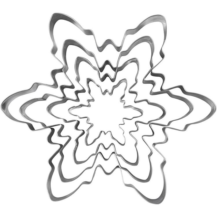 Creativ Company Ausstechförmchen, Schneeflocke, H 2,5 cm, Größe 6-16,5 cm, 1 Stk kaufen