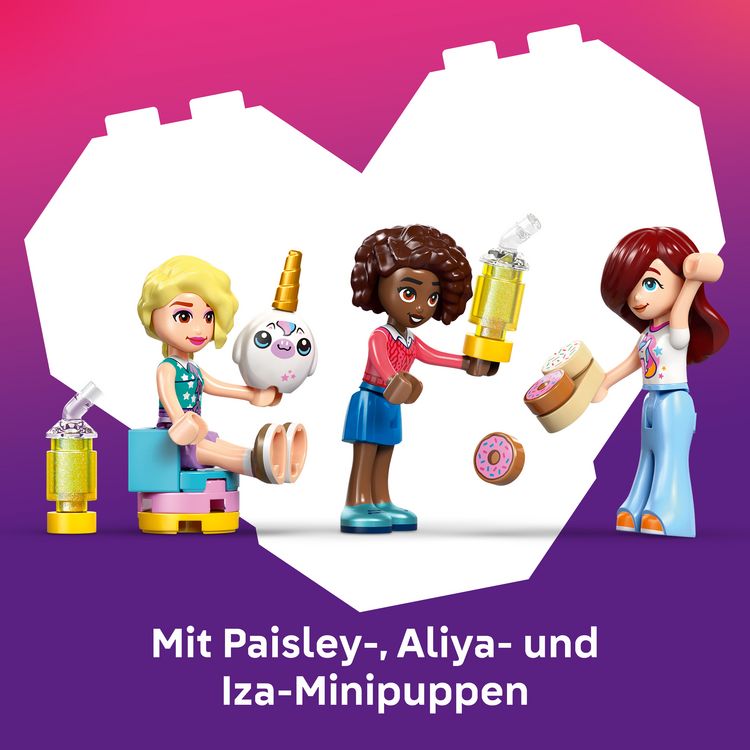 Produktbild: LEGO Friends 42684 Einhorn-Traumcaf&eacute;, Spielzeug mit 3 Mini Puppen