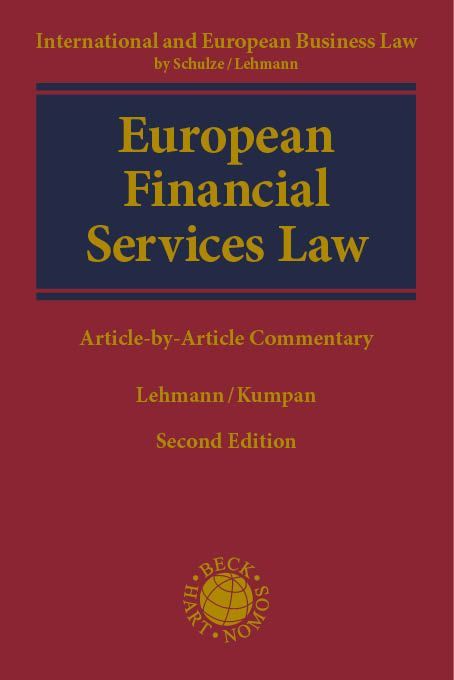 Produktbild: European Financial Services Law