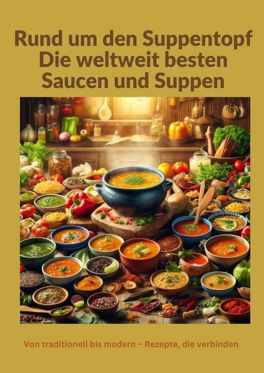 Produktbild: Rund um den Suppentopf: Die weltweit besten Saucen und Suppen: Eine globale Rezeptsammlung f&uuml;r traditionelle und moderne K&uuml;che"