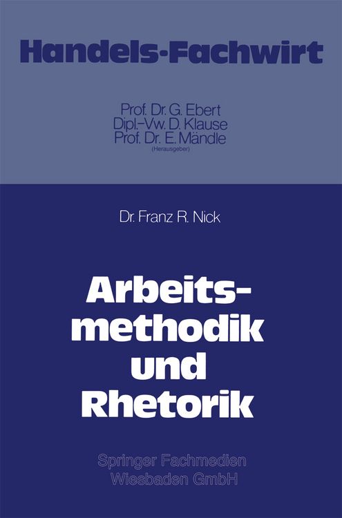 Produktbild: Arbeitsmethodik und Rhetorik