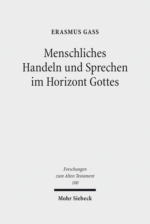 Produktbild: Menschliches Handeln und Sprechen im Horizont Gottes