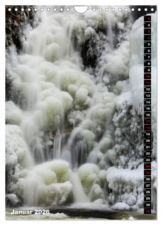 Produktbild: Wasserf&auml;lle. Beindruckende Schauspiele der Natur (Wandkalender 2026 DIN A4 hoch), CALVENDO Monatskalender