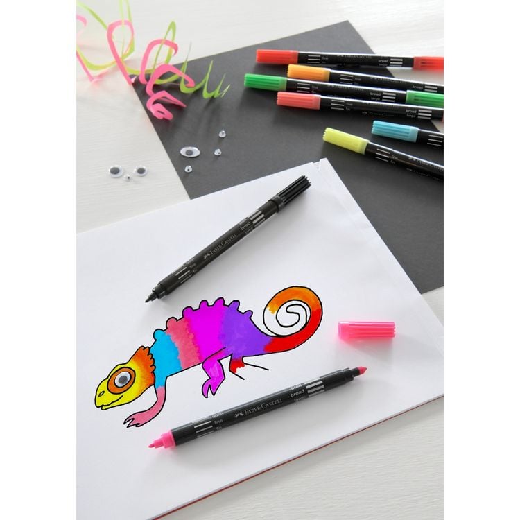 Produktbild: Faber-Castell Doppelfasermaler Neon, 10er Set