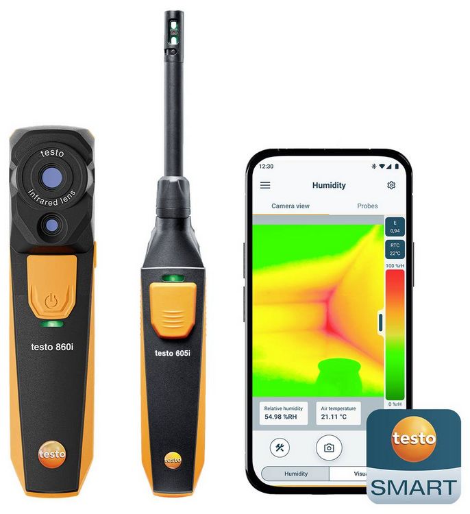 Produktbild: Testo 860i Schimmel-Set Luftfeuchtemessger&auml;t (Hygrometer) 0% rF 100% rF