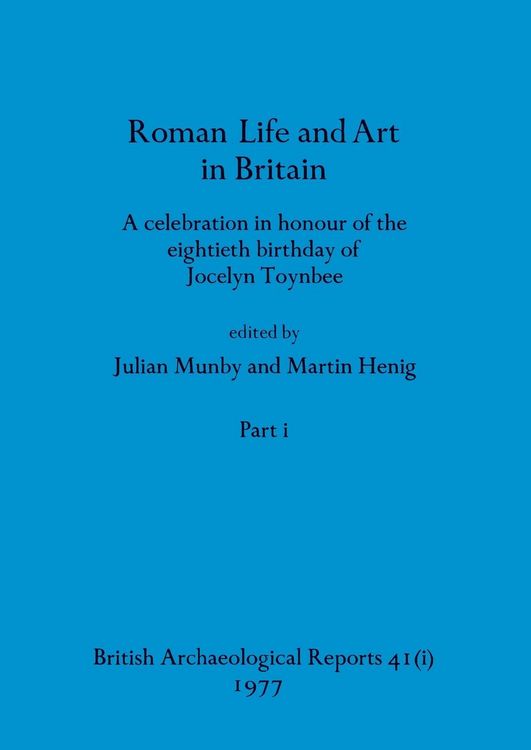 Produktbild: Roman Life and Art in Britain, Part i