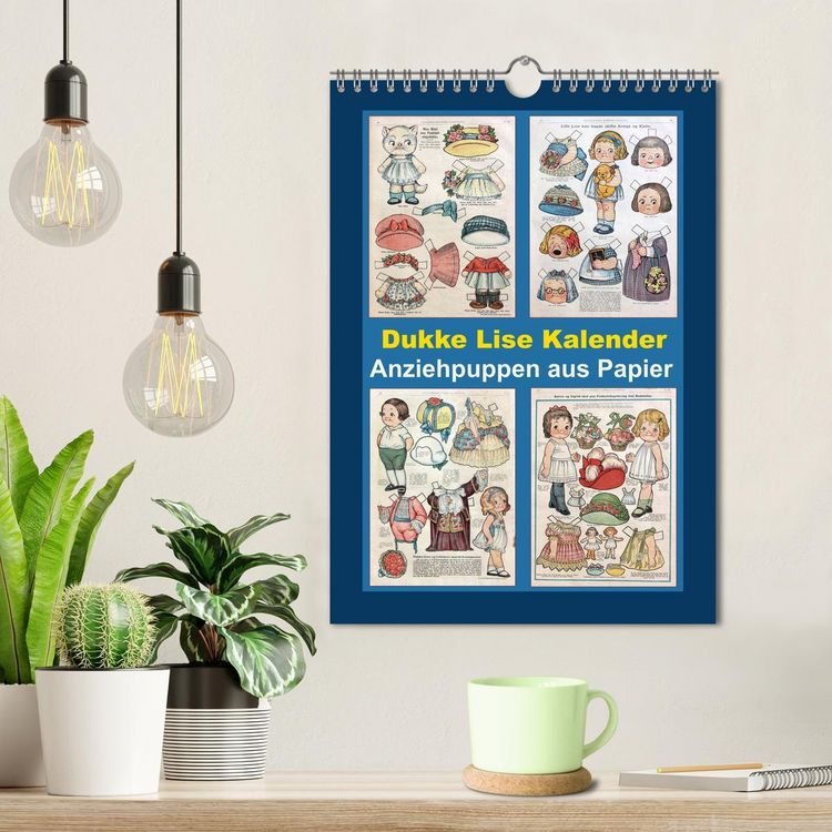 Produktbild: Dukke Lise Kalender - Anziehpuppen aus Papier (Wandkalender 2026 DIN A4 hoch), CALVENDO Monatskalender